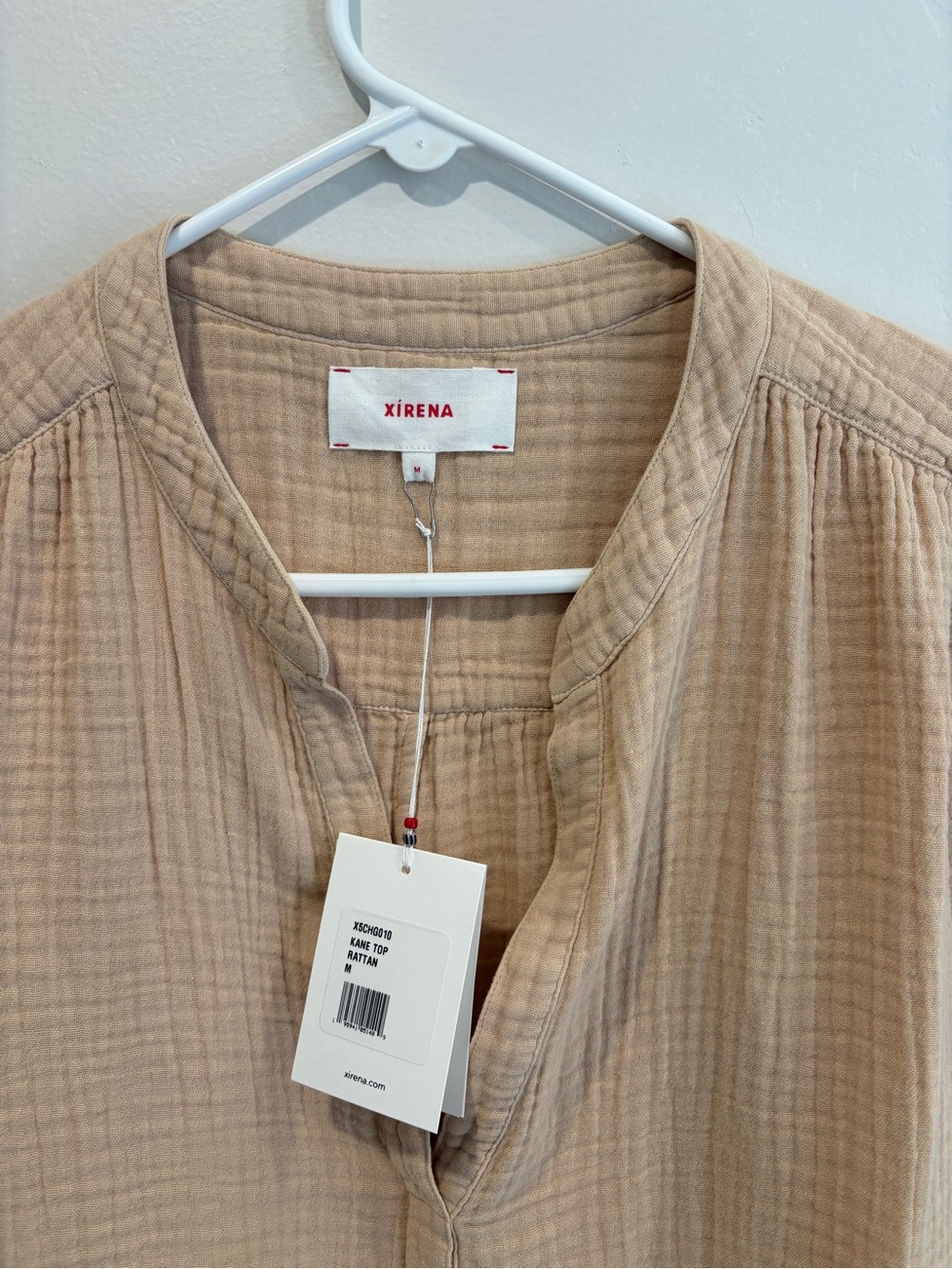 XiRENA Rattan Kani Cotton Gauze Tunic in Tan